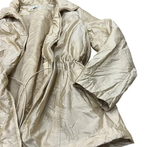 Coldwater Creek Gold Nylon Cinched Jacket L - Picture 2 of 4
